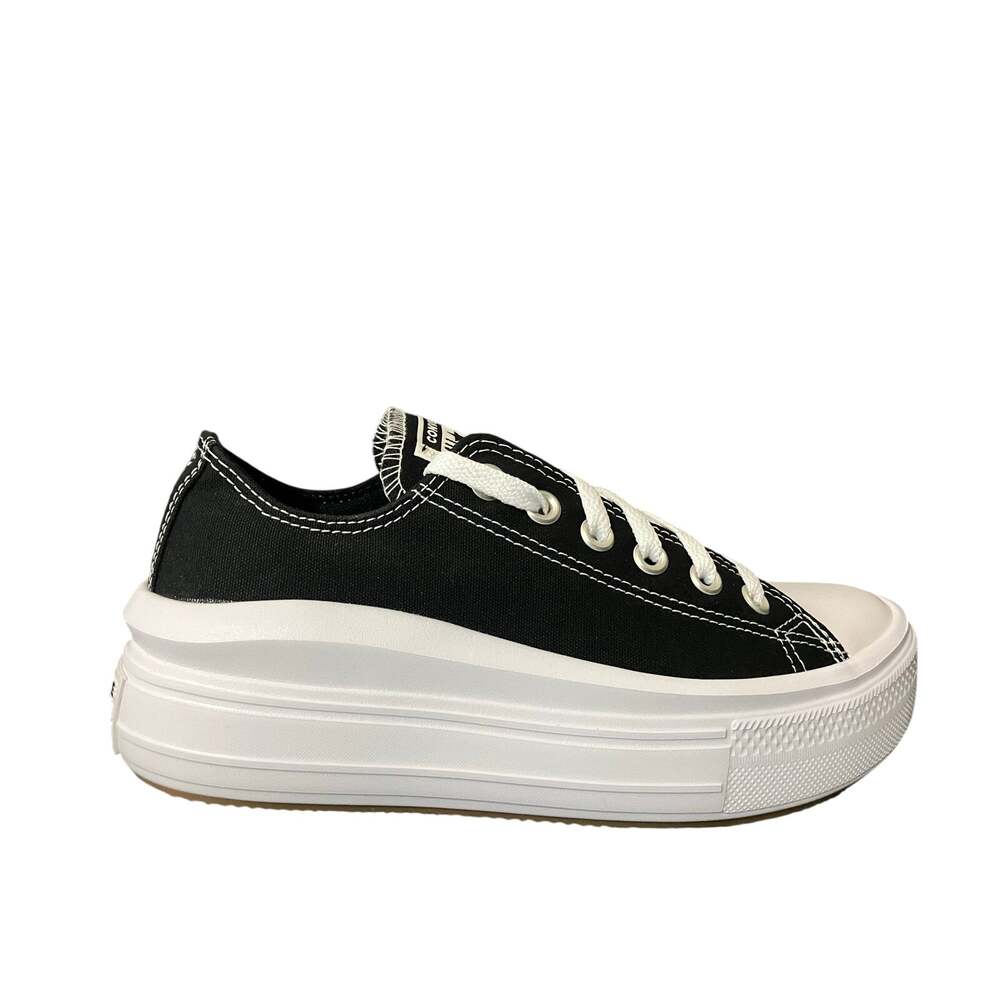Converse Chuck Taylor All Star Move Platform Low Women's 6 Sneakers Black White
